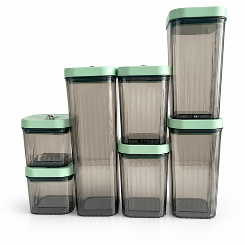 🥣 Pantry Storage | Ribbed Clear Design | Gifts for Home Cooks