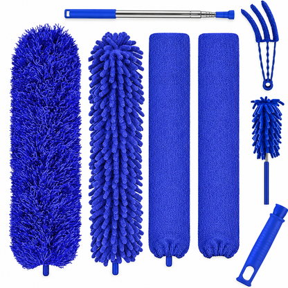 🧹 Telescopic Duster | Microfiber Ceiling Care | Homeowners’ Blue Essential