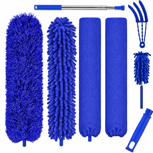 🧹 Telescopic Duster | Microfiber Ceiling Care | Homeowners’ Blue Essential
