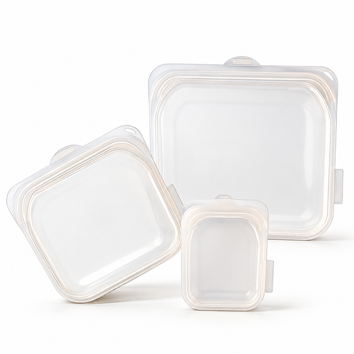 🥗 Food Storage | Silicone | Prep | Useful Gift | Clear Design