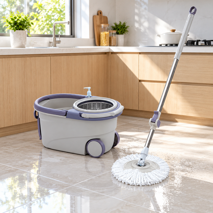 🧼 Spin Mop | Microfiber | Kitchens | Housewarming Gifts | Lavender Elegance
