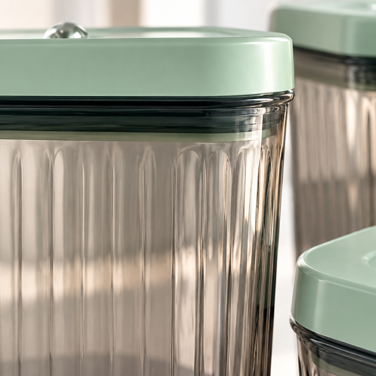 🥣 Pantry Storage | Ribbed Clear Design | Gifts for Home Cooks