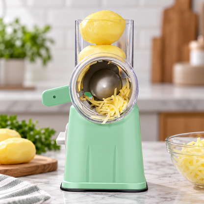 🥕 Veggie Chopper | Metal Drum Kitchen Prep | Home Cook Gift