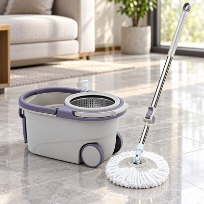 🧼 Spin Mop | Microfiber | Kitchens | Housewarming Gifts | Lavender Elegance