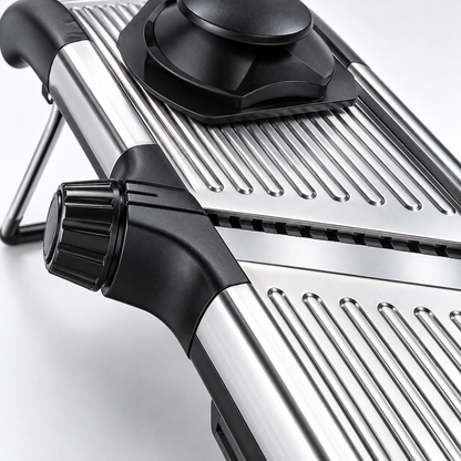 🥒 Adjustable Mandoline | Stainless Steel | Kitchen Gift | Sleek Precision