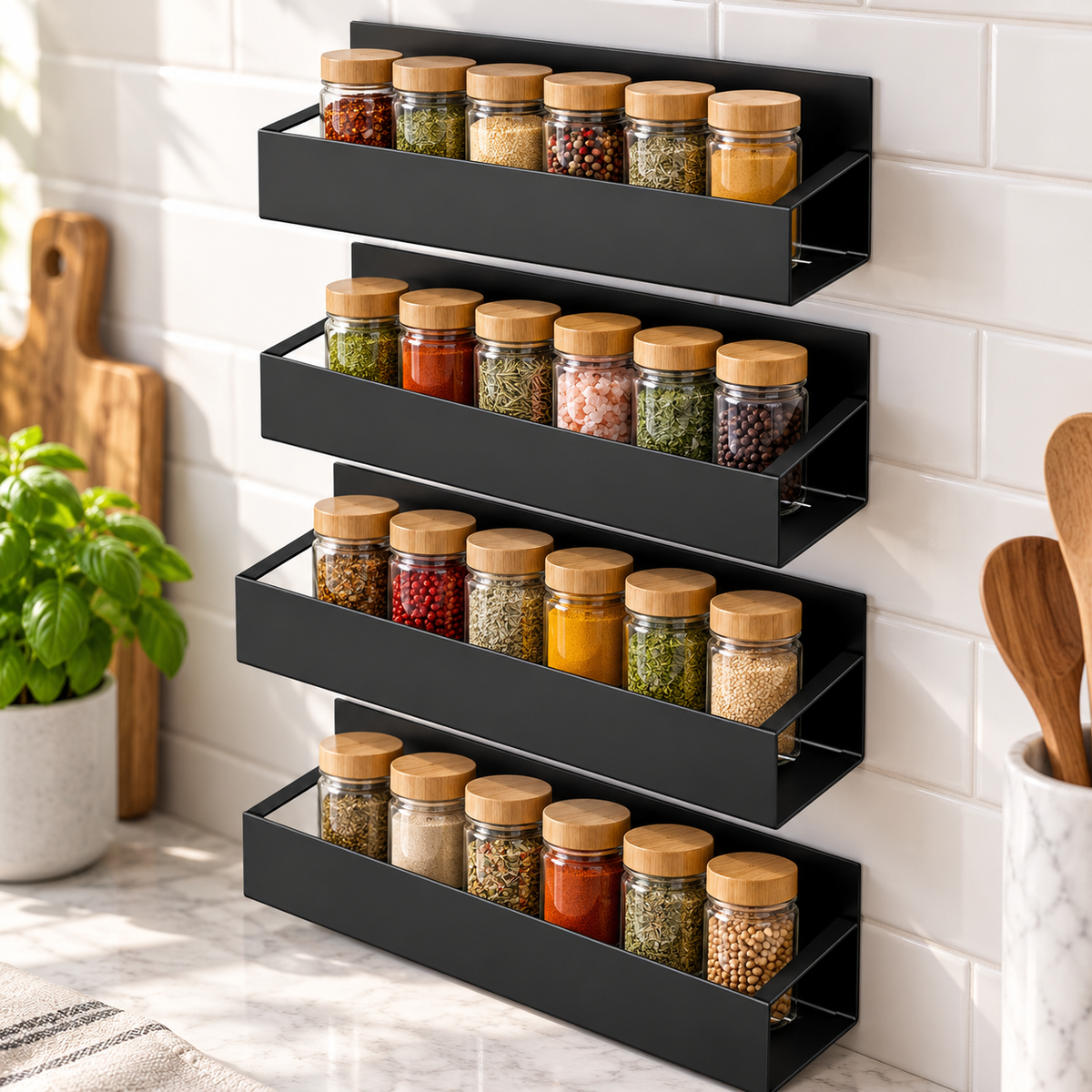 🌀 Spice Rack | Metal Kitchen | Host Gift | Rotating Elegance