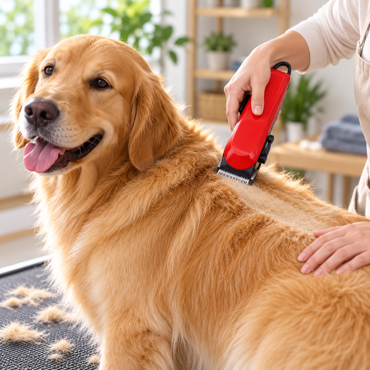 🐾 Pet Clippers | Steel Blades | Home Grooming | Owners | Red Finish