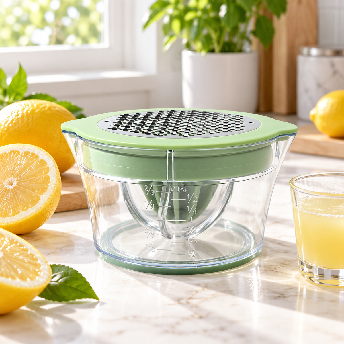 🍋 Citrus Juicer | Metal Kitchen Prep | Mint-Green Hostess Gift