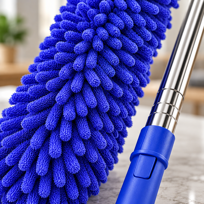 🧹 Telescopic Duster | Microfiber Ceiling Care | Homeowners’ Blue Essential