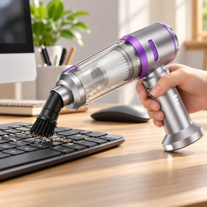🌀 Cordless Vacuum | Silver Home Cleaning | Housewarming Gift Elegance