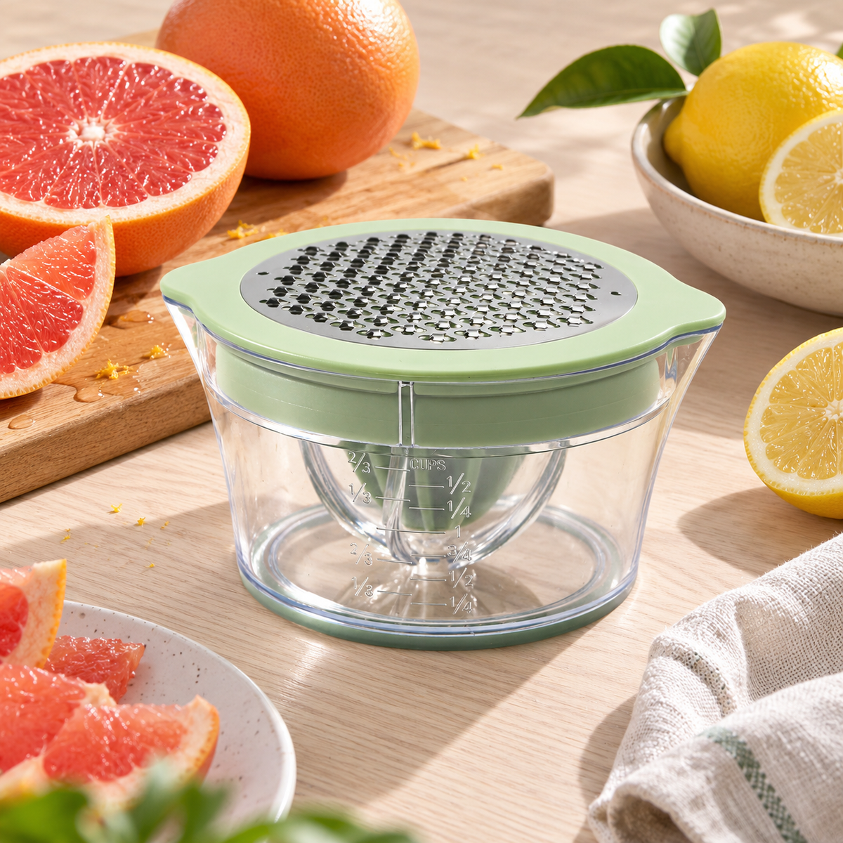 🍋 Citrus Juicer | Metal Kitchen Prep | Mint-Green Hostess Gift