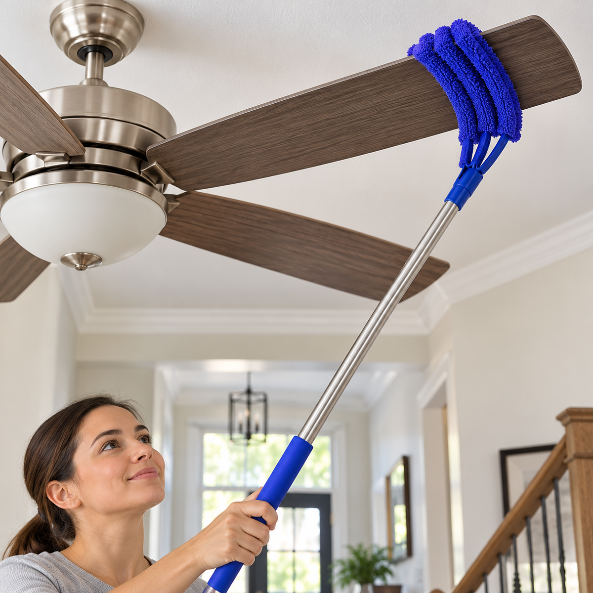 🧹 Telescopic Duster | Microfiber Ceiling Care | Homeowners’ Blue Essential