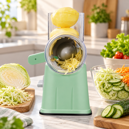🥕 Veggie Chopper | Metal Drum Kitchen Prep | Home Cook Gift