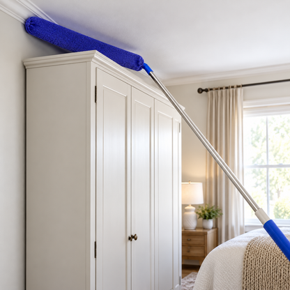 🧹 Telescopic Duster | Microfiber Ceiling Care | Homeowners’ Blue Essential