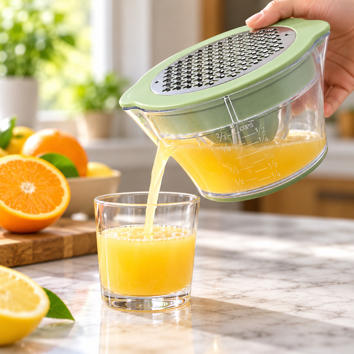 🍋 Citrus Juicer | Metal Kitchen Prep | Mint-Green Hostess Gift
