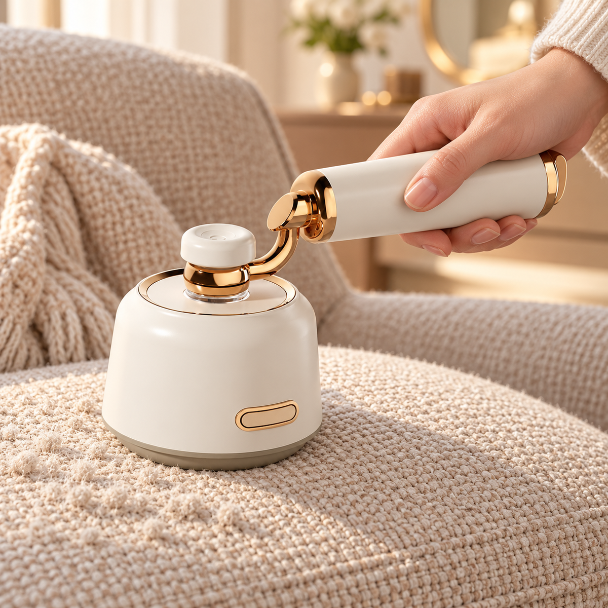 🧶 Fabric Shaver | Metal-Accented Knitwear Care | Elegant Gifts