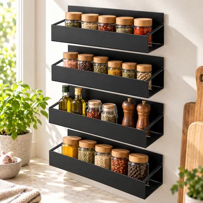 🌀 Spice Rack | Metal Kitchen | Host Gift | Rotating Elegance