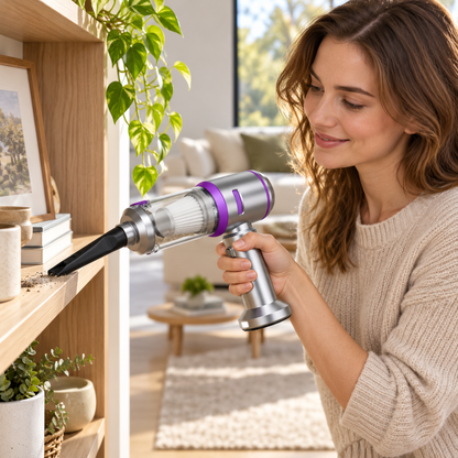 🌀 Cordless Vacuum | Silver Home Cleaning | Housewarming Gift Elegance