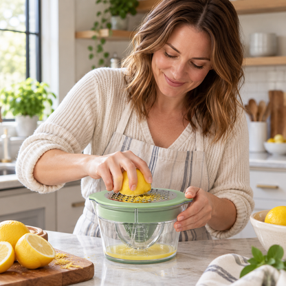 🍋 Citrus Juicer | Metal Kitchen Prep | Mint-Green Hostess Gift