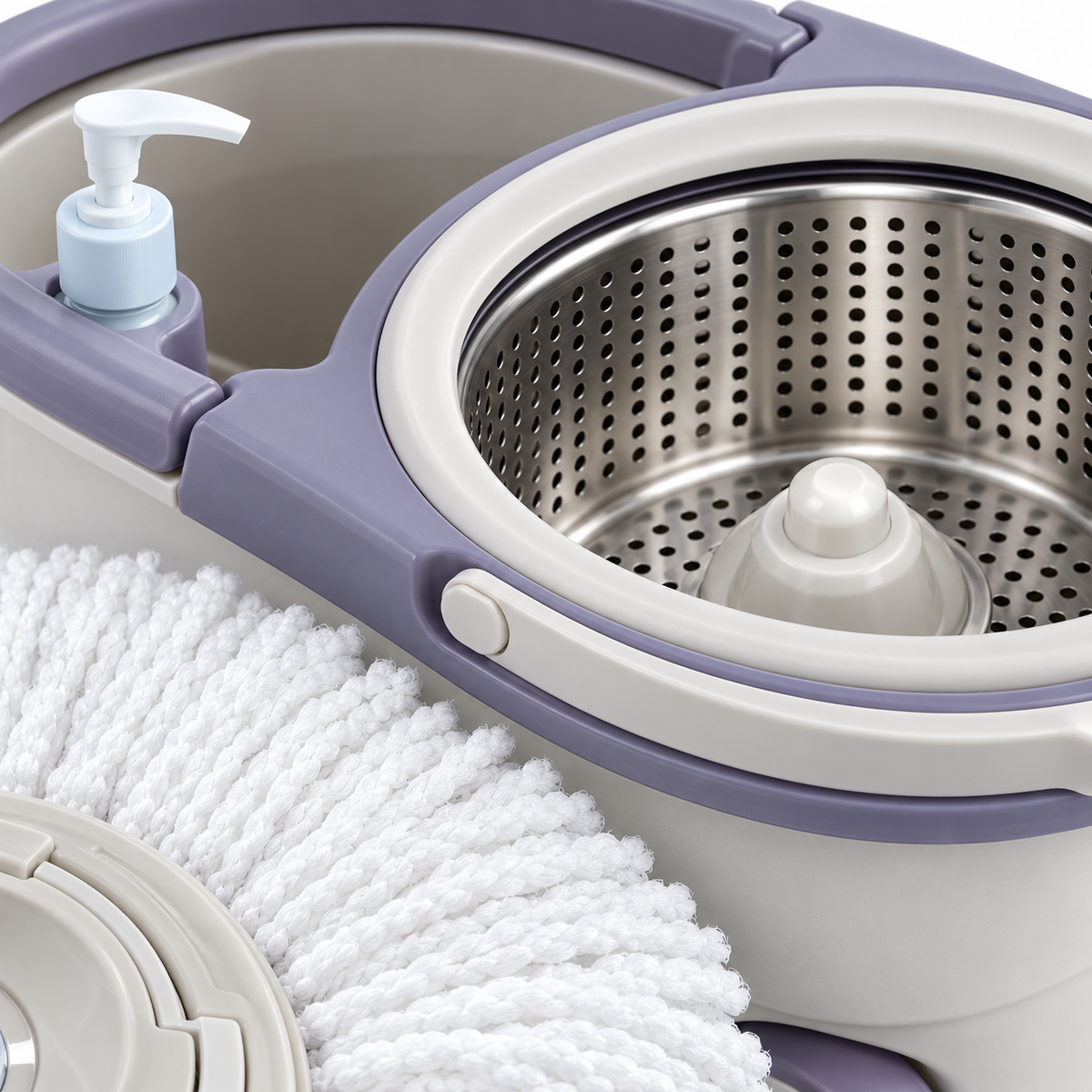 🧼 Spin Mop | Microfiber | Kitchens | Housewarming Gifts | Lavender Elegance