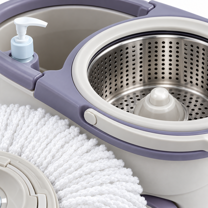 🧼 Spin Mop | Microfiber | Kitchens | Housewarming Gifts | Lavender Elegance