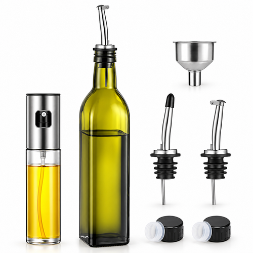 🫒 Oil Sprayer | Glass & Steel | Sleek Home-Cook Gift Essential