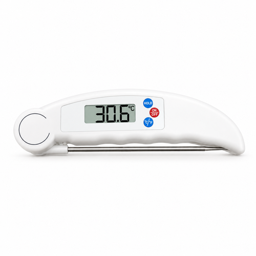 🌡️ Digital Thermometer | Stainless Steel Kitchen Tool | Fast-Read Gift
